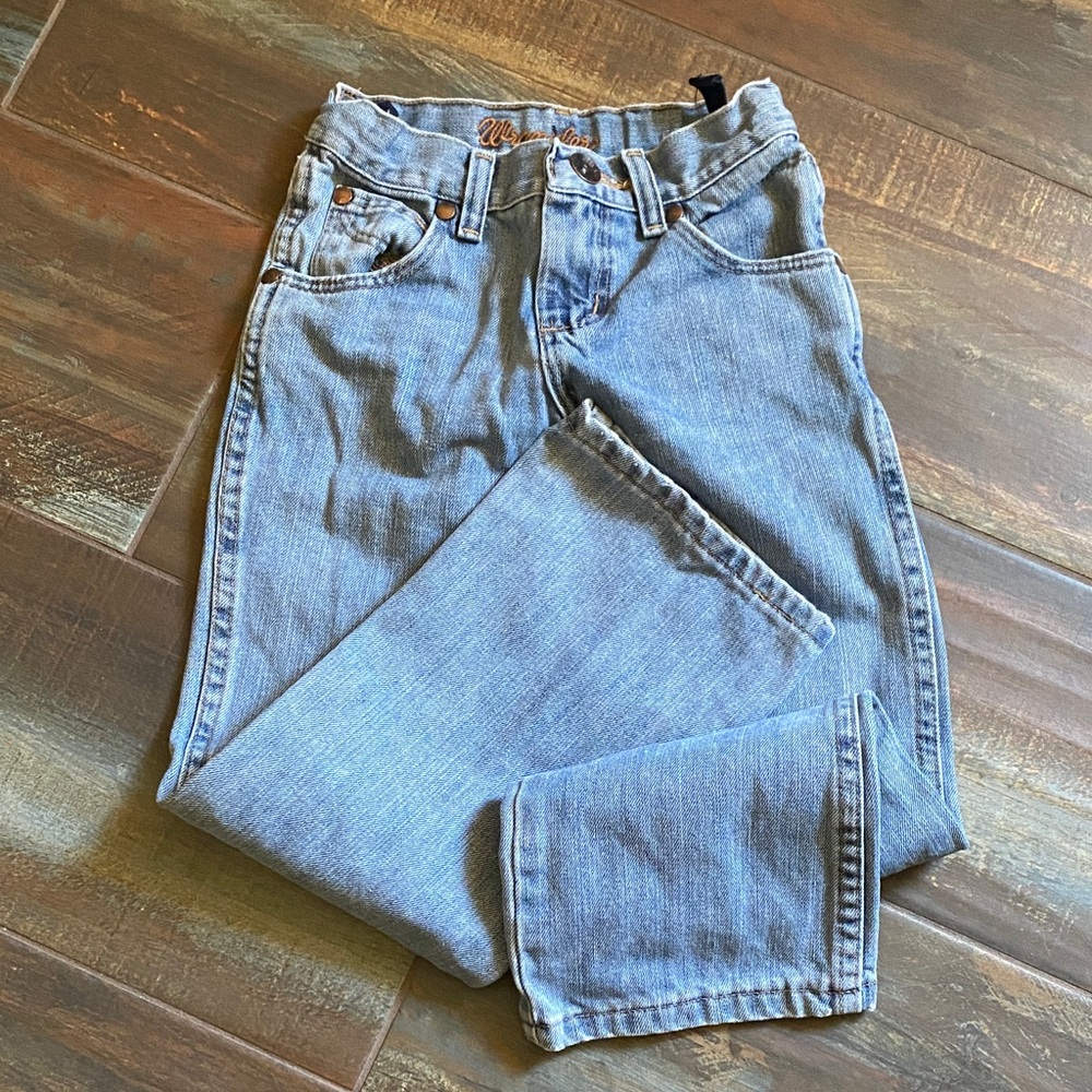 Wrangler Kid Light Blue Boot Cut Jeans Size 8